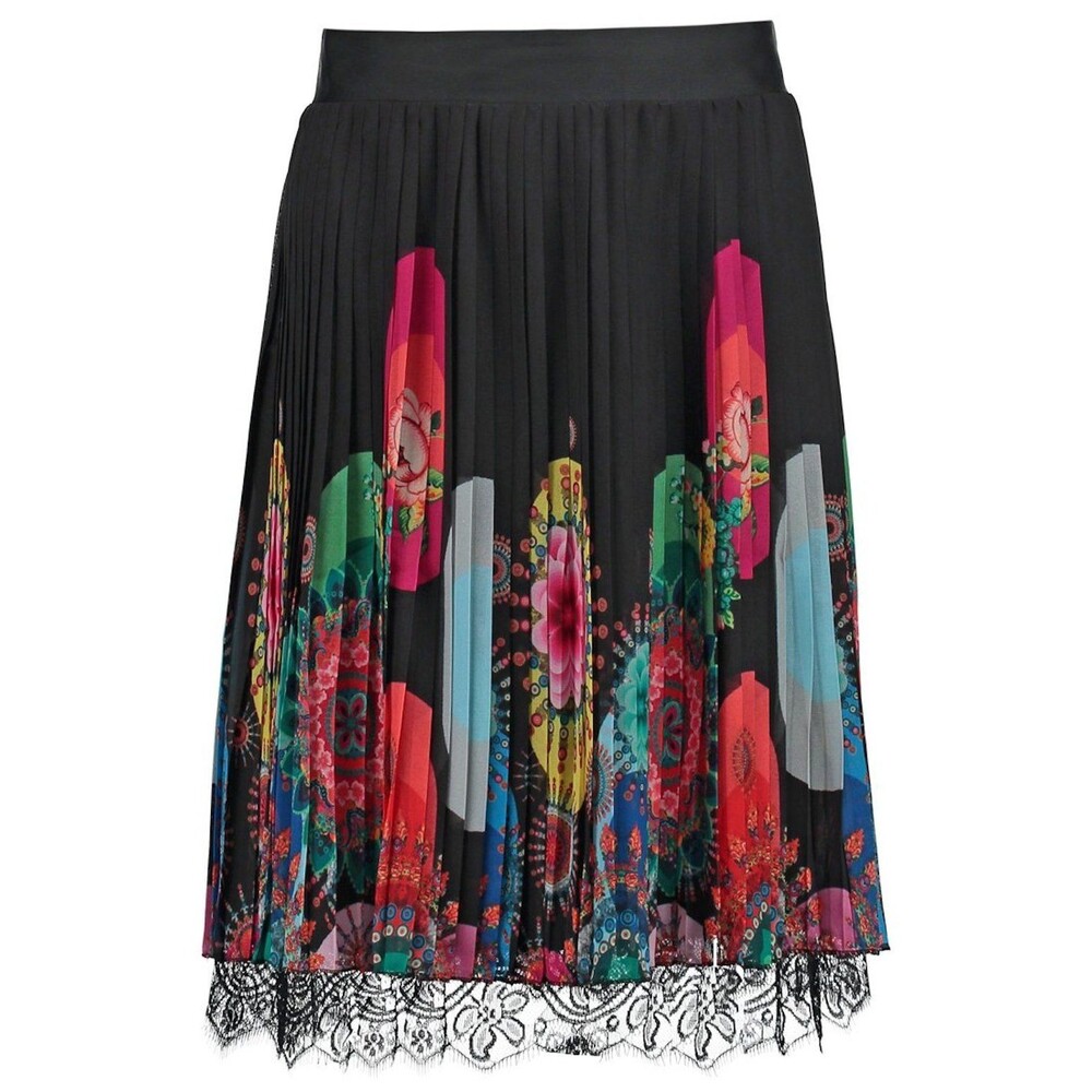 Desigual Hutton Pleated Floral Skirt